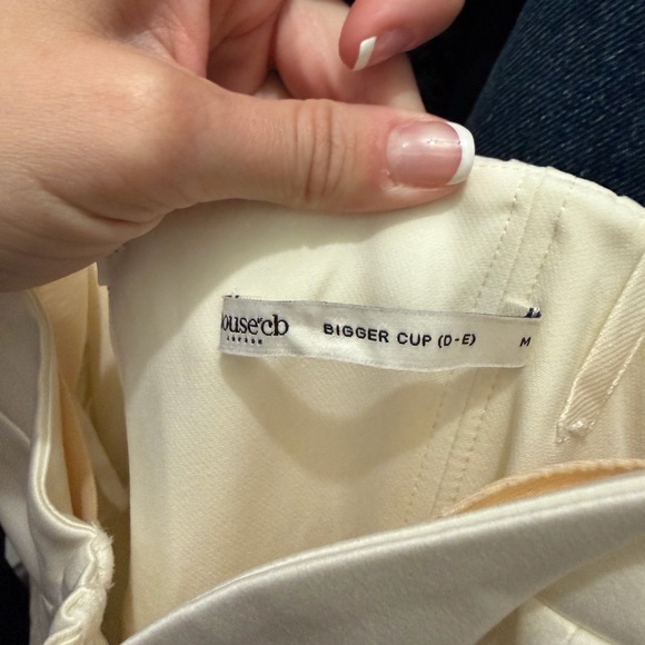 House of CB Cream A-Line Skirt - Picture 9 of 10